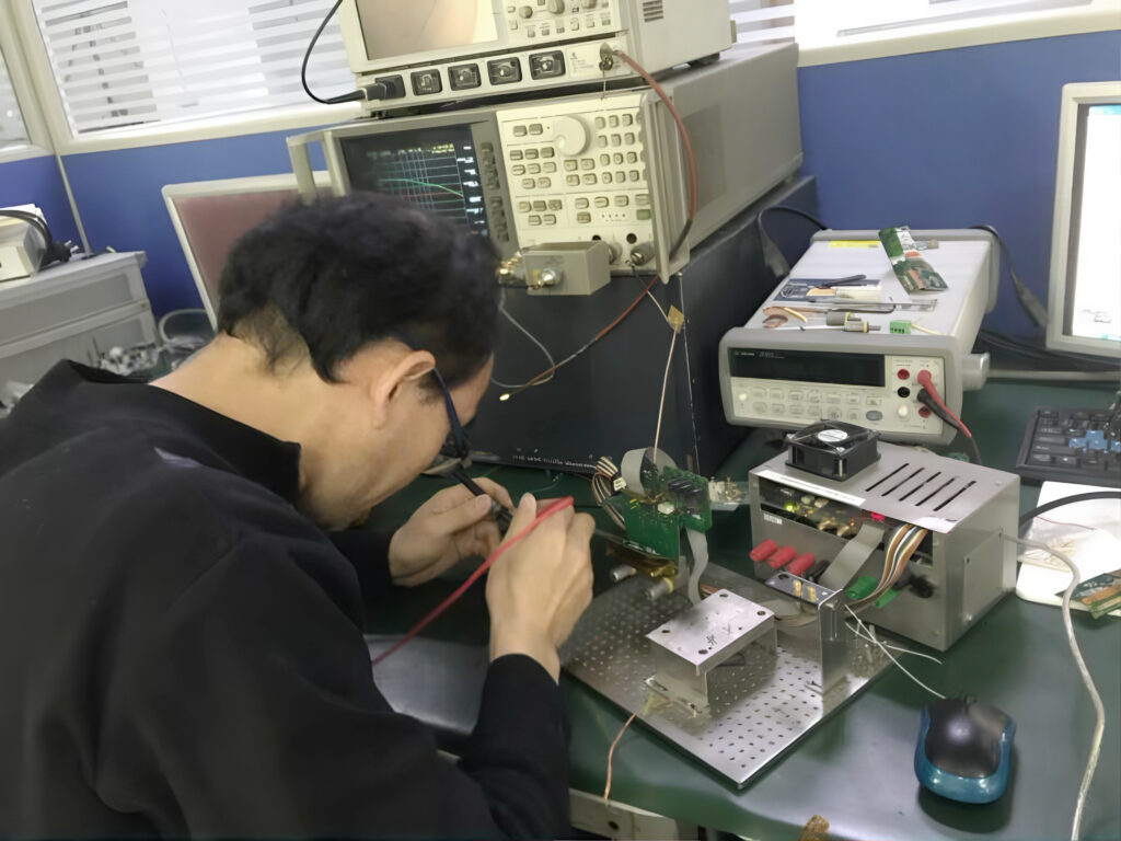 Comprehensive laboratory setup for high-frequency PCBA validation and precision maintenance driven by 30 years of HDD engineering mastery.