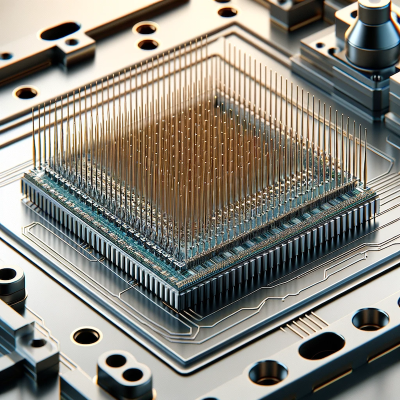 High-density vertical probe card with N7 alloy needles for semiconductor wafer testing